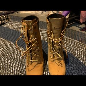 Wheat Timberland Heel Boots